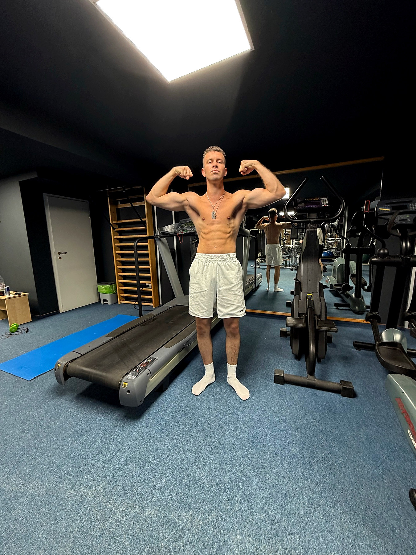Adelin Fizesan at the gym